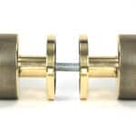 Aged Brass Brompton Mortice/Rim Knob Set (Beehive) 3
