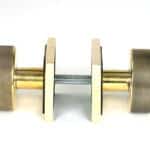 Aged Brass Brompton Mortice/Rim Knob Set (Square) 3