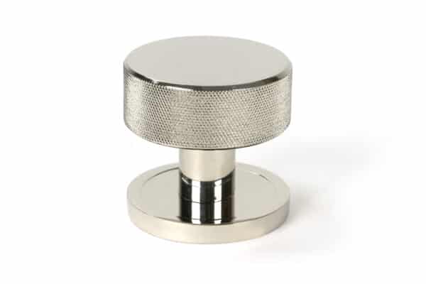 Polished Nickel Brompton Mortice/Rim Knob Set (Plain) 2