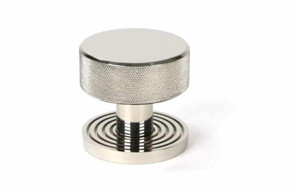 Polished Nickel Brompton Mortice/Rim Knob Set (Beehive) 2