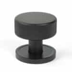 Aged Bronze Brompton Mortice/Rim Knob Set (Plain) 2