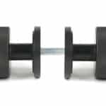 Aged Bronze Brompton Mortice/Rim Knob Set (Art Deco) 3
