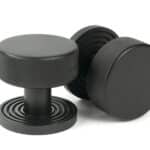 Aged Bronze Brompton Mortice/Rim Knob Set (Beehive) 1