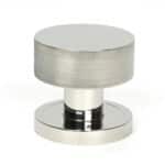 Polished Marine SS (316) Brompton Mortice/Rim Knob Set (Plain) 2