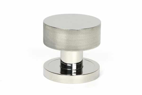 Polished Marine SS (316) Brompton Mortice/Rim Knob Set (Plain) 2