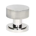 Polished Marine SS (316) Brompton Mortice/Rim Knob Set (Art Deco) 2