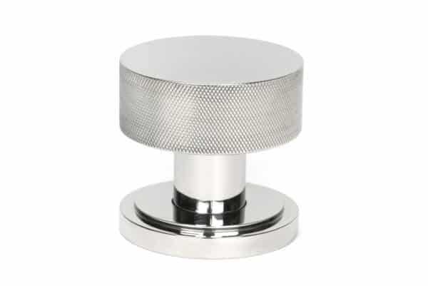 Polished Marine SS (316) Brompton Mortice/Rim Knob Set (Art Deco) 2