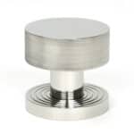 Polished Marine SS (316) Brompton Mortice/Rim Knob Set (Beehive) 2