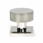 Polished Marine SS (316) Brompton Mortice/Rim Knob Set (Square) 2