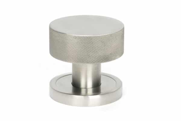 Satin Marine SS (316) Brompton Mortice/Rim Knob Set (Plain) 2