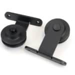 100kg Black (Top Mount) Sliding Door Hardware Kit (2m Track) 2