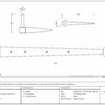 Black 24" Band & Spike Hinge (Pair) 3
