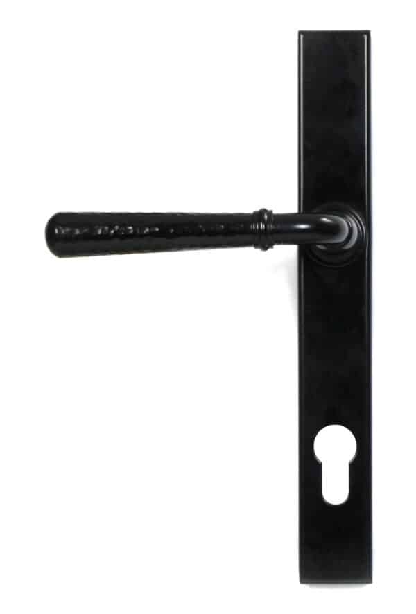 Black Hammered Newbury Slimline Espag. Lock Set 2