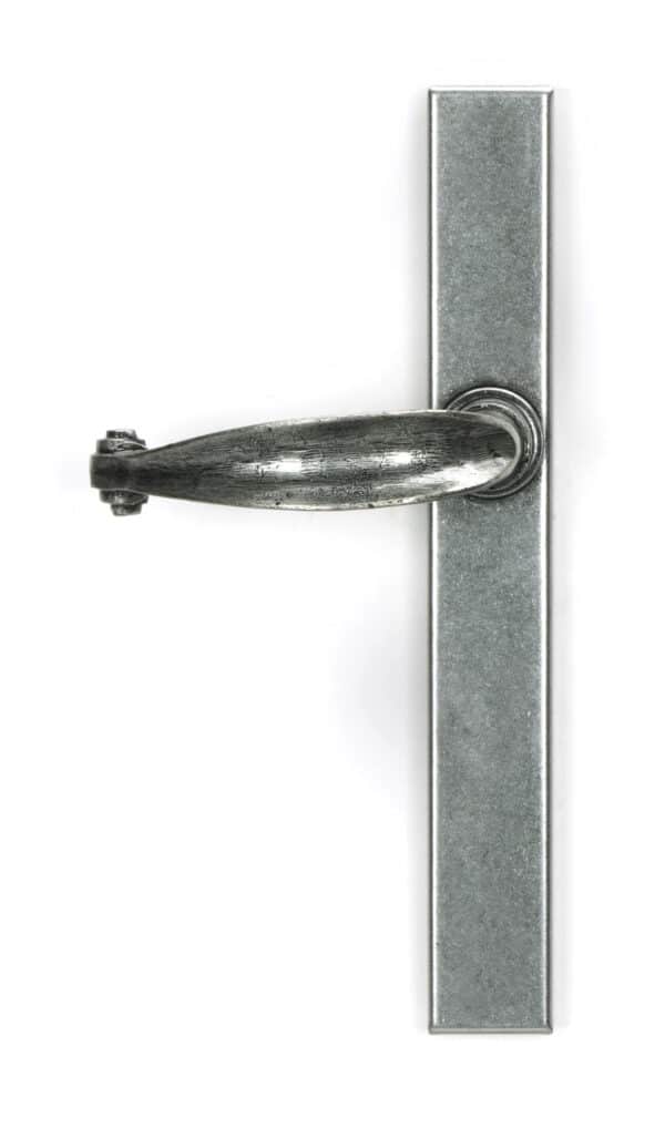 Pewter Cottage Slimline Lever Espag. Latch Set 2