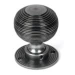 Pewter Heavy Beehive Mortice/Rim Knob Set 2