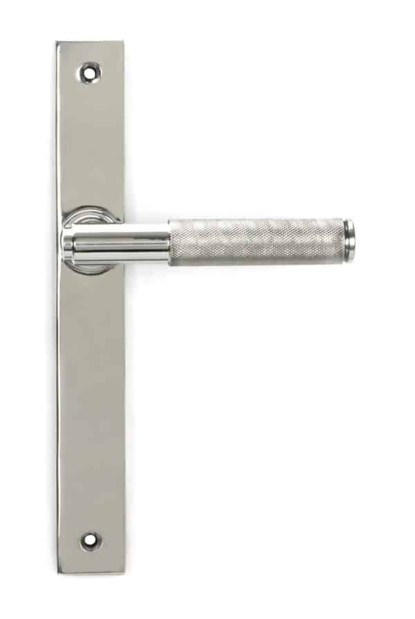 Polished Marine SS (316) Brompton Slimline Lever Espag. Latch Set 1