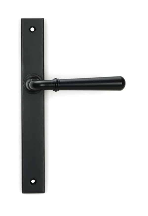 Matt Black Newbury Slimline Lever Espag. Latch Set 1