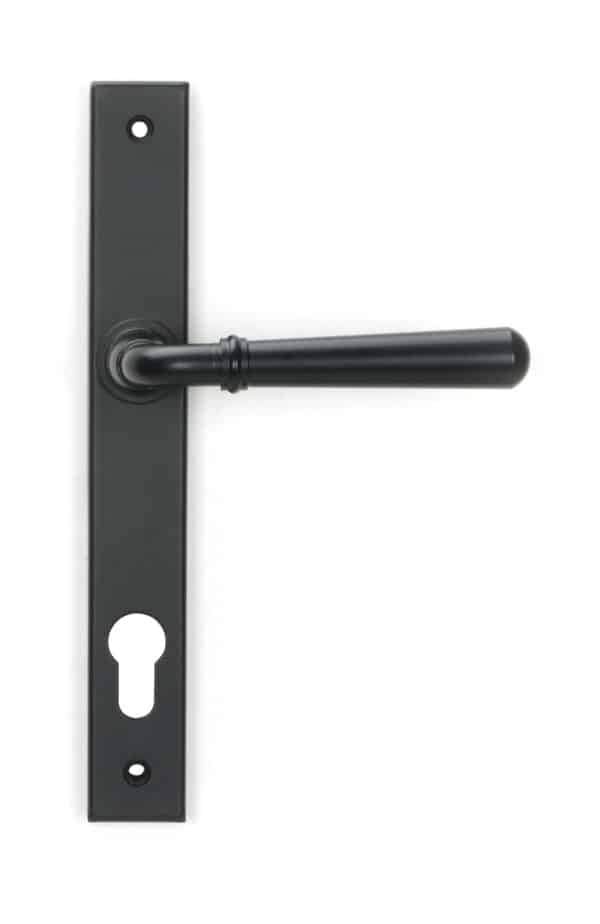 Matt Black Newbury Slimline Lever Espag. Lock Set 1