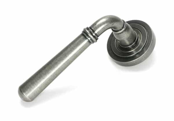 Pewter Newbury Lever on Rose Set (Art Deco) 1