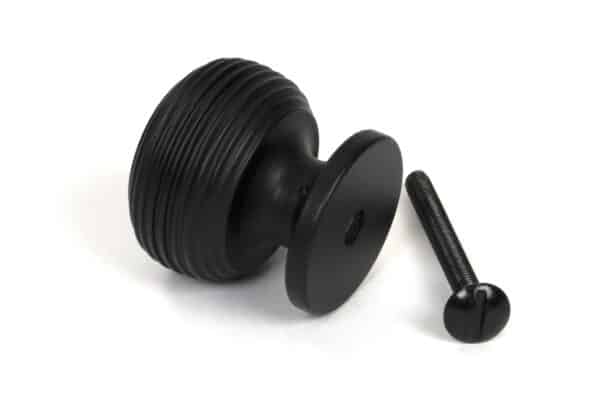 Matt Black Beehive Cabinet Knob 30mm 2