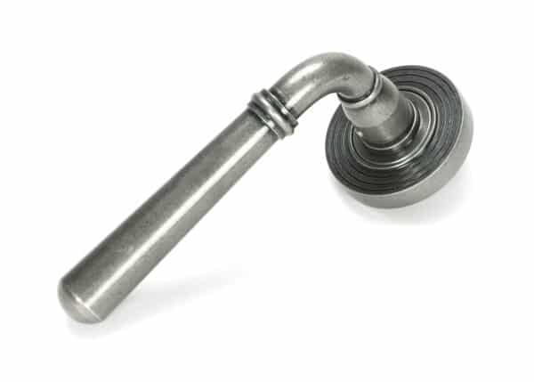 Pewter Newbury Lever on Rose Set (Beehive) 1