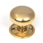 Aged Brass Mushroom Mortice/Rim Knob Set 2