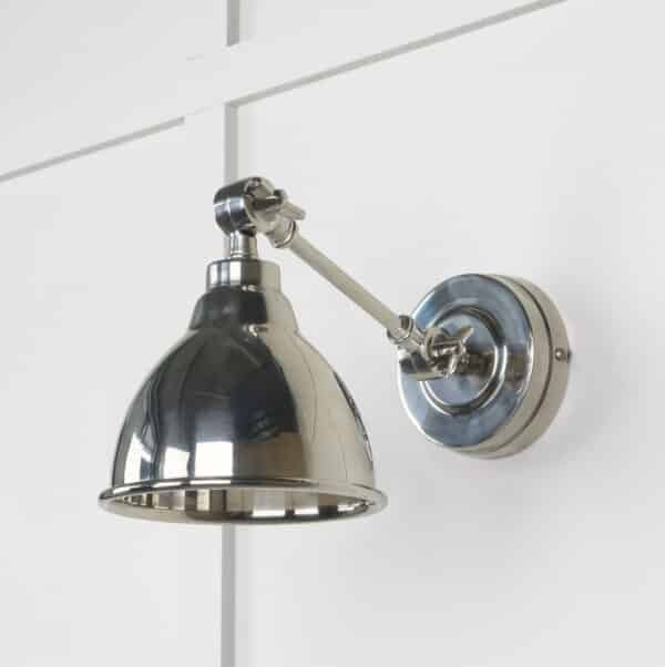 Smooth Nickel Brindley Wall Light 2