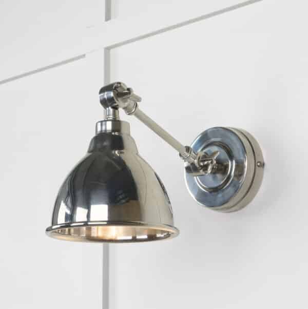 Smooth Nickel Brindley Wall Light 1