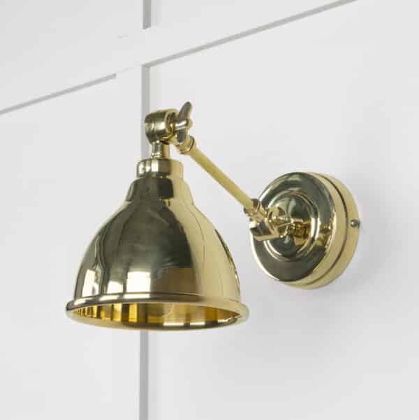 Smooth Brass Brindley Wall Light 2