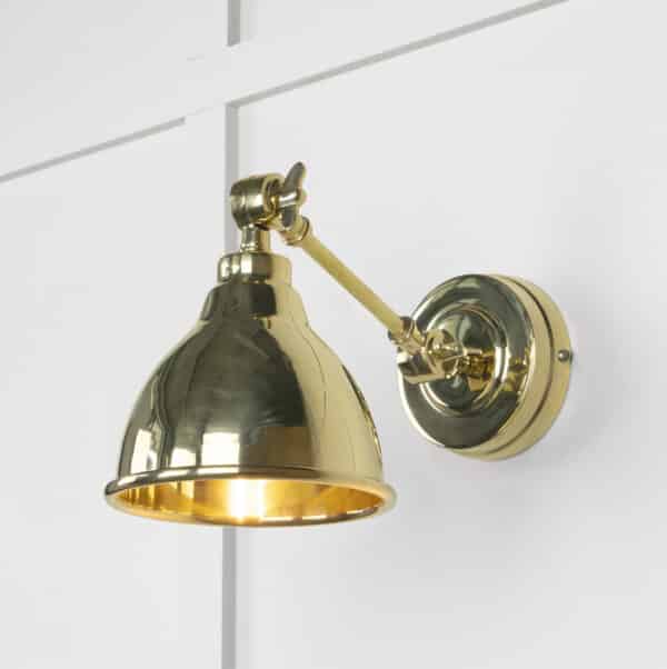 Smooth Brass Brindley Wall Light 1