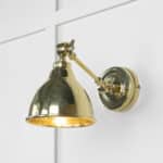 Hammered Brass Brindley Wall Light 1