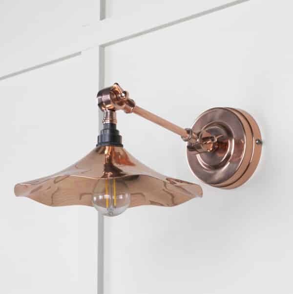 Smooth Copper Flora Wall Light 2