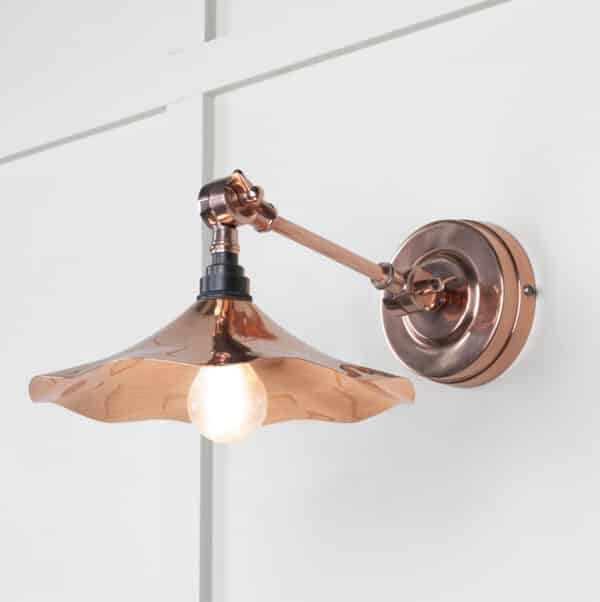 Smooth Copper Flora Wall Light 1