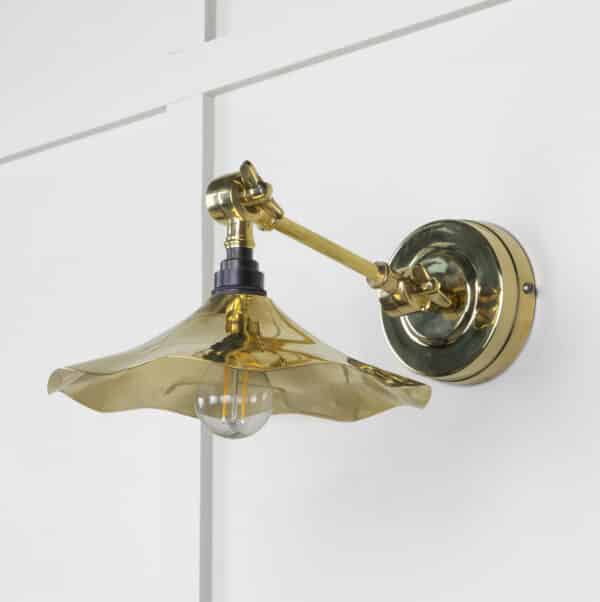 Smooth Brass Flora Wall Light 2