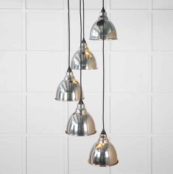 Smooth Nickel Brindley Cluster Pendant 1