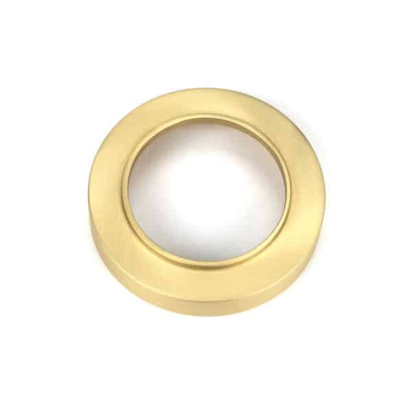 Satin Brass Round Escutcheon (Plain) 2