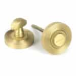 Satin Brass Round Thumbturn Set (Beehive) 1