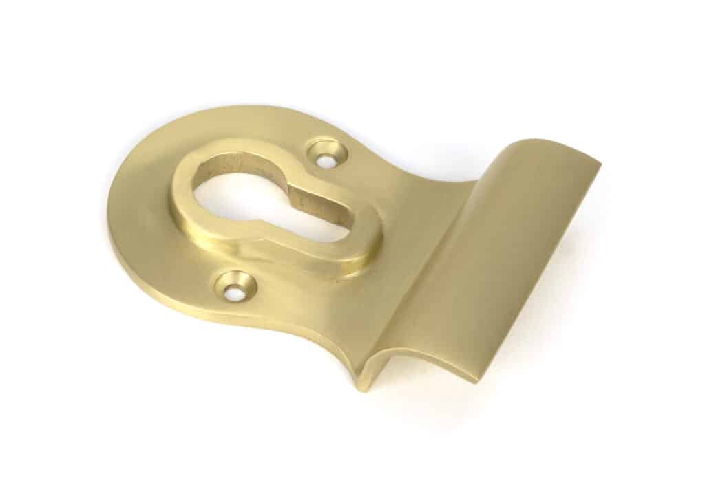 Satin Brass Euro Door Pull 1