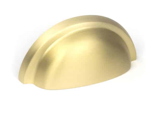 Satin Brass Regency Concealed Drawer Pull 1