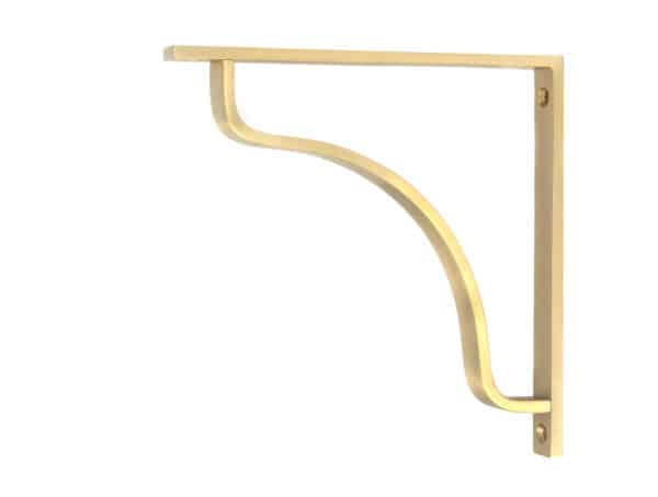 Satin Brass Abingdon Shelf Bracket (200mm x 200mm) 1