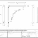 Polished Nickel Abingdon Shelf Bracket (200mm x 200mm) 3