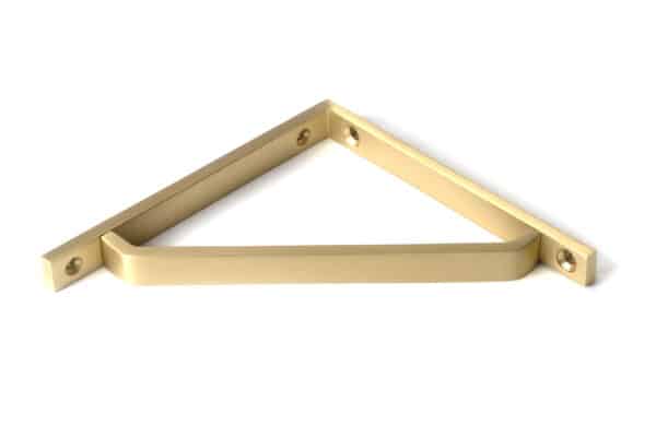 Satin Brass Barton Shelf Bracket (150mm x 150mm) 2