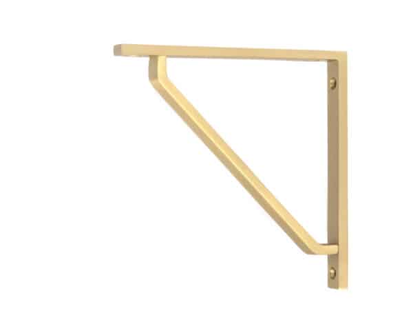 Satin Brass Barton Shelf Bracket (150mm x 150mm) 1