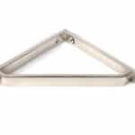 Polished Nickel Barton Shelf Bracket (150mm x 150mm) 2