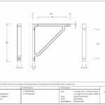 Aged Bronze Barton Shelf Bracket (150mm x 150mm) 3