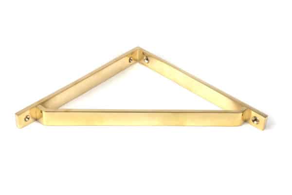 Polished Brass Barton Shelf Bracket (200mm x 200mm) 2