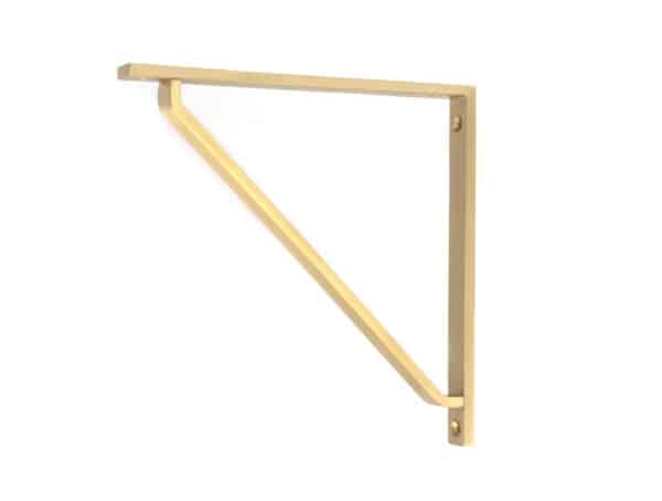 Satin Brass Barton Shelf Bracket (200mm x 200mm) 1