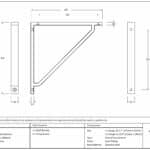 Aged Bronze Barton Shelf Bracket (200mm x 200mm) 3