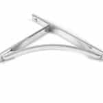 Polished Chrome Apperley Shelf Bracket (260mm x 200mm) 2