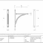 Polished Nickel Apperley Shelf Bracket (260mm x 200mm) 3